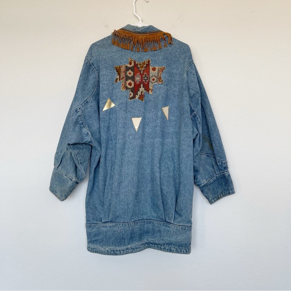 Vintage Denim Fringe Jacket 
Size Medium - Picture 2 of 5